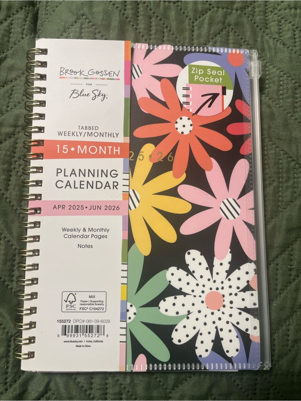 Brook Gossen 15 Month Planner